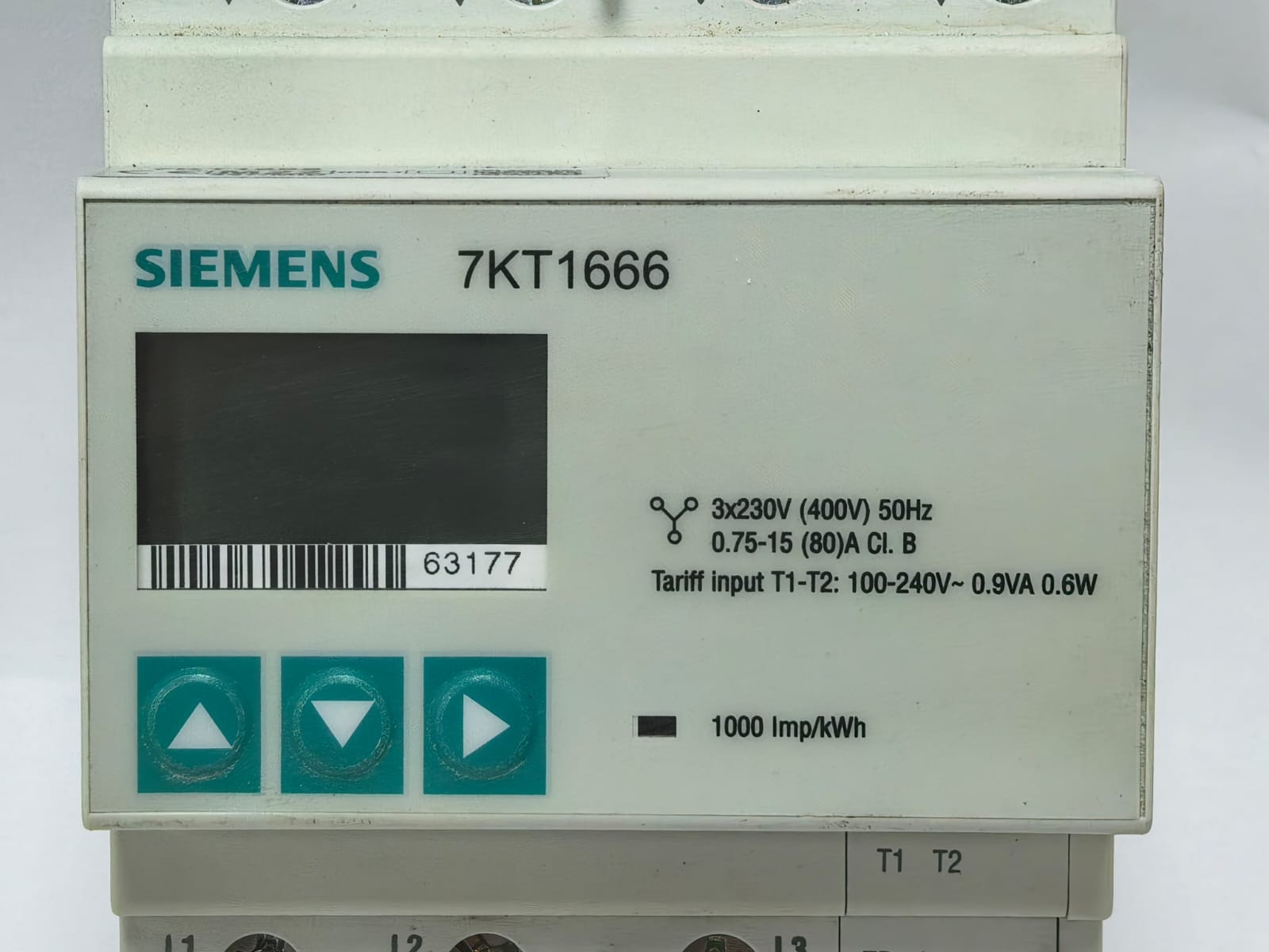 Siemens 7KT1666 SIEMENS 7KT1666 3-PHASE DIGITAL ENERGY METER 3