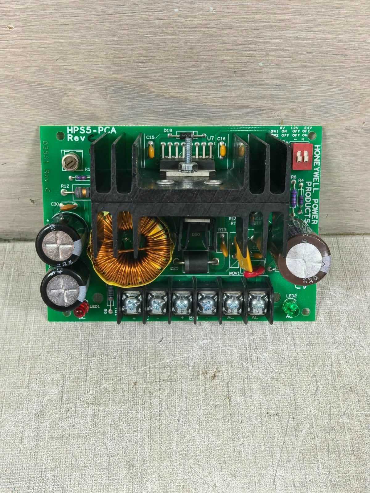 Honeywell HPS5 /HPS5-PCA REV.C HONEYWELL HPS5 /HPS5-PCA REV.C 4AMP 6/12/24VDC HIGH CURRENT POWER SUPPLY CHARGER 2