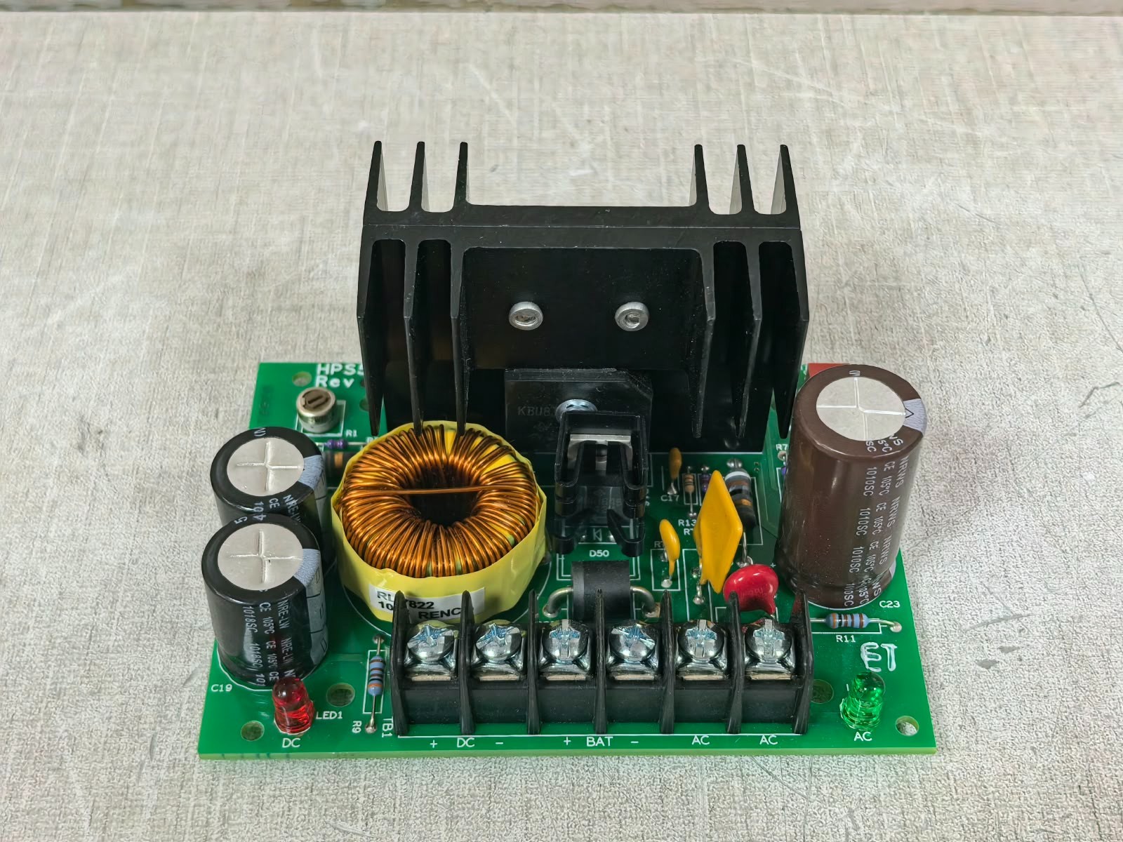 Honeywell HPS5 /HPS5-PCA REV.C HONEYWELL HPS5 /HPS5-PCA REV.C 4AMP 6/12/24VDC HIGH CURRENT POWER SUPPLY CHARGER 8
