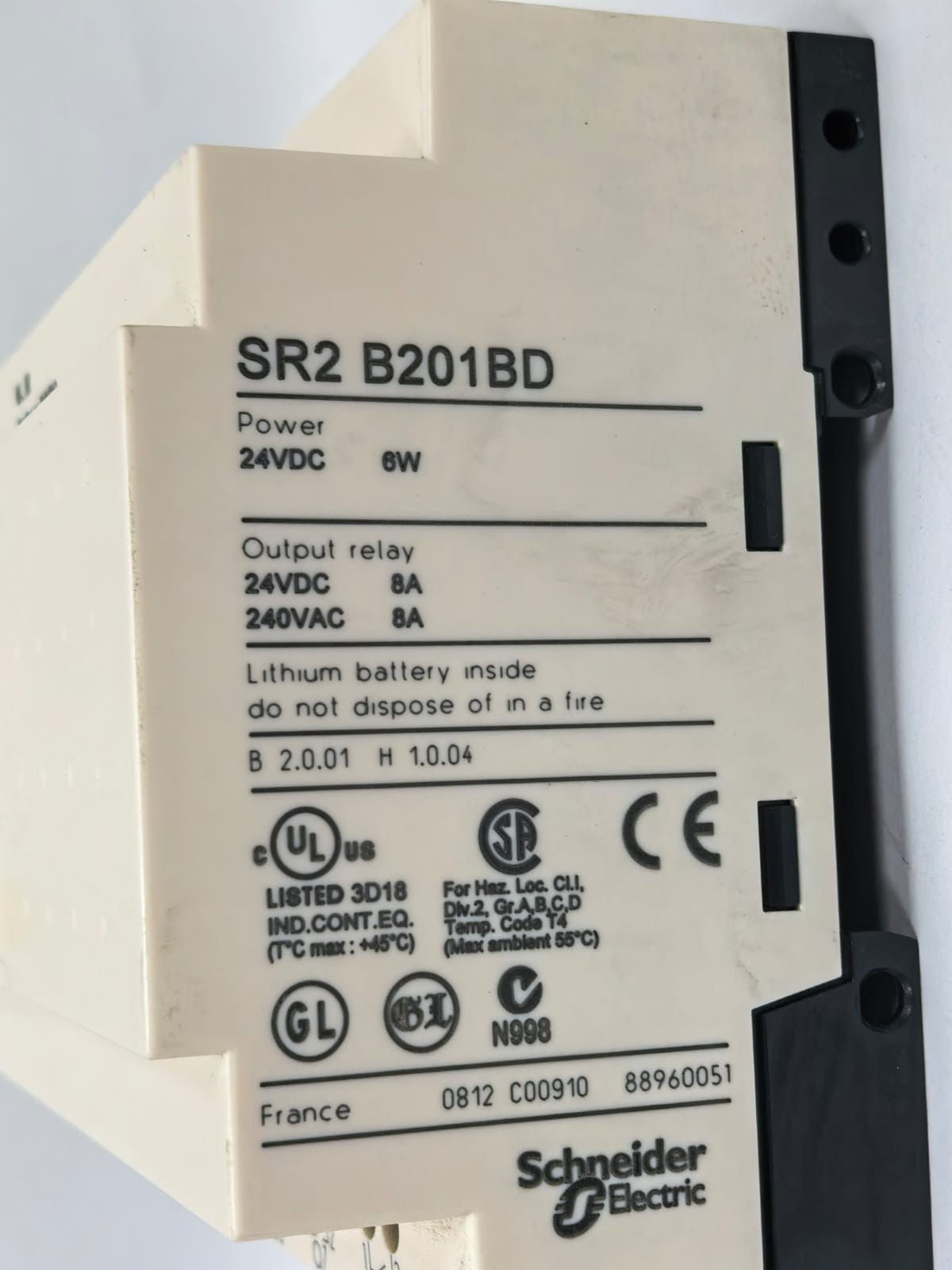 Telemecanique SR2 201BD TELEMECANIQUE SR2 B201BD COMPACT SMART RELAY 4