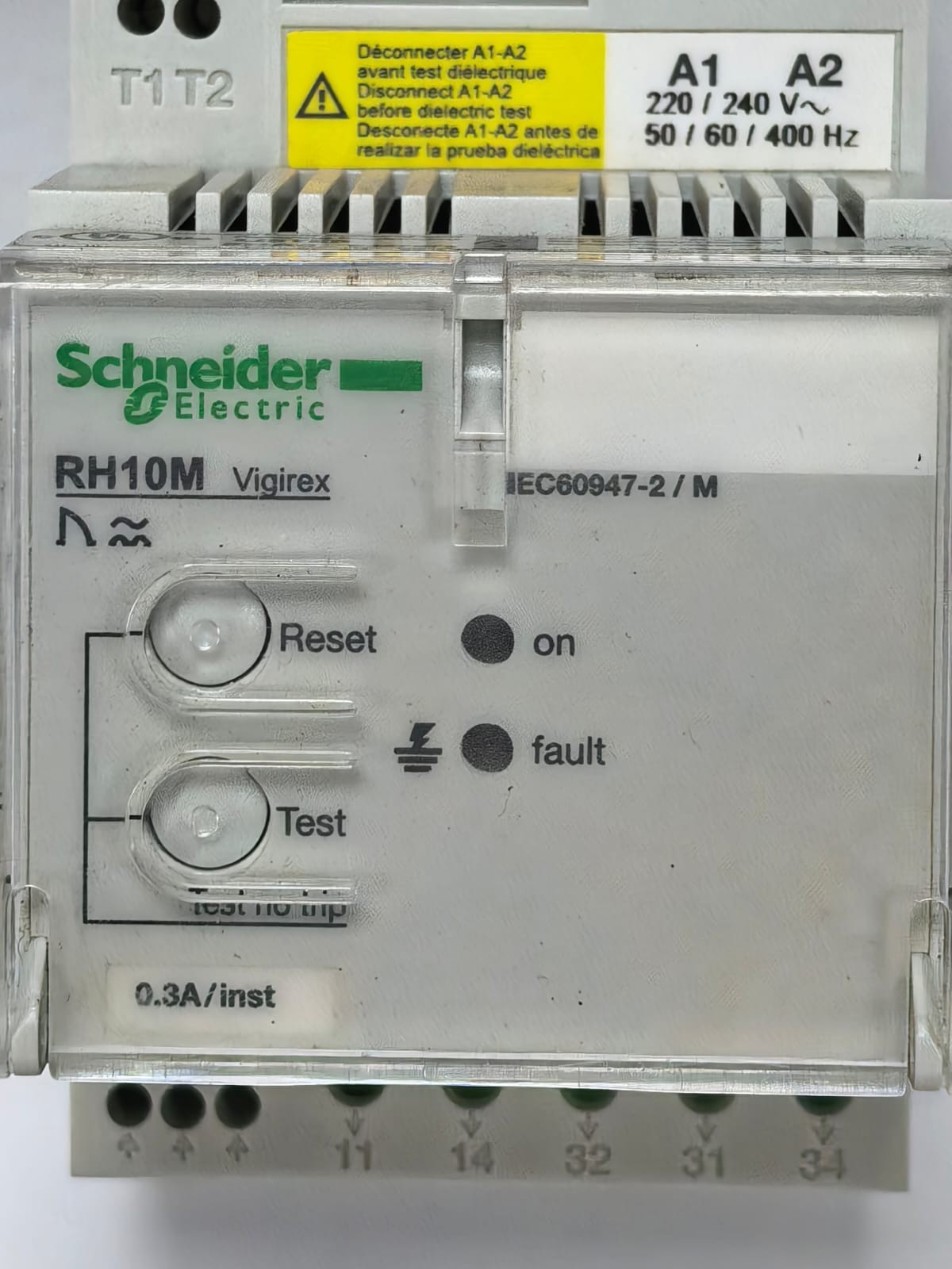 Schneider Electric 56135 SCHNEIDER ELECTRIC RH10M VIGIREX 56135 220/240V 4