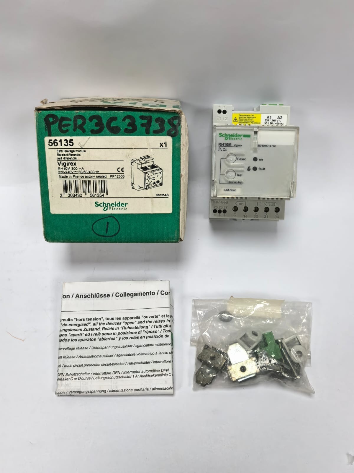 Schneider Electric 56135 SCHNEIDER ELECTRIC RH10M VIGIREX 56135 220/240V 1