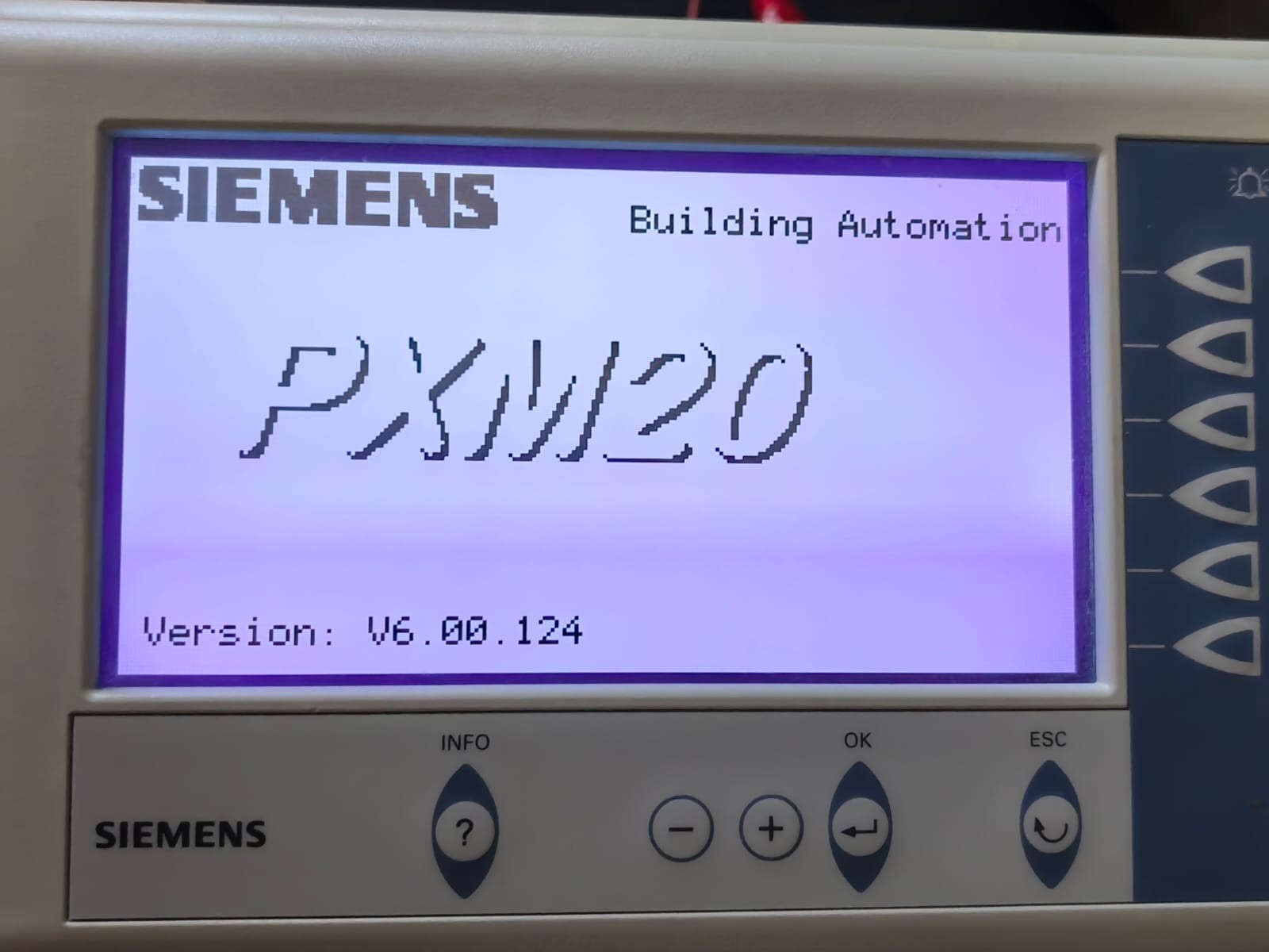 Siemens PXM20 SIEMENS PXM20 OPERATOR UNIT V6.00.124 1
