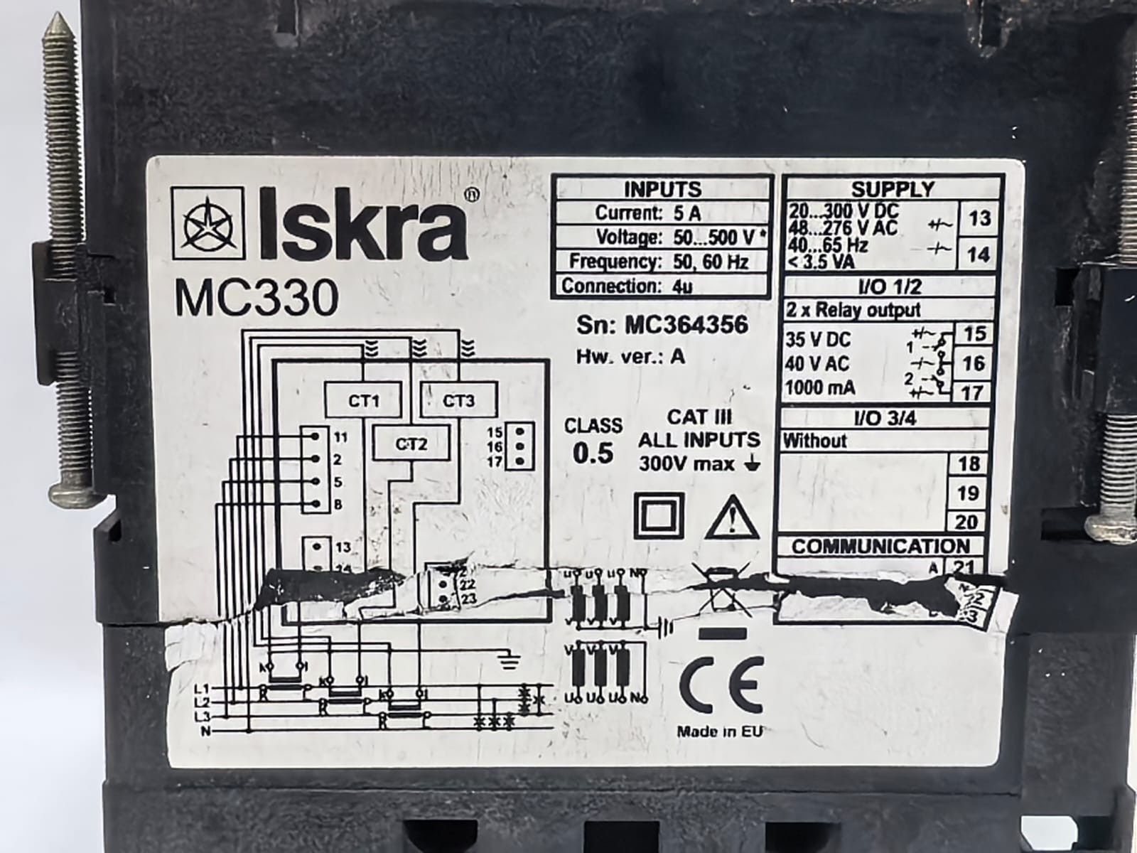 ISKRA MC 330 ISKRA MC 330 DIGITAL PANEL-MOUNTED MULTIMETER 3