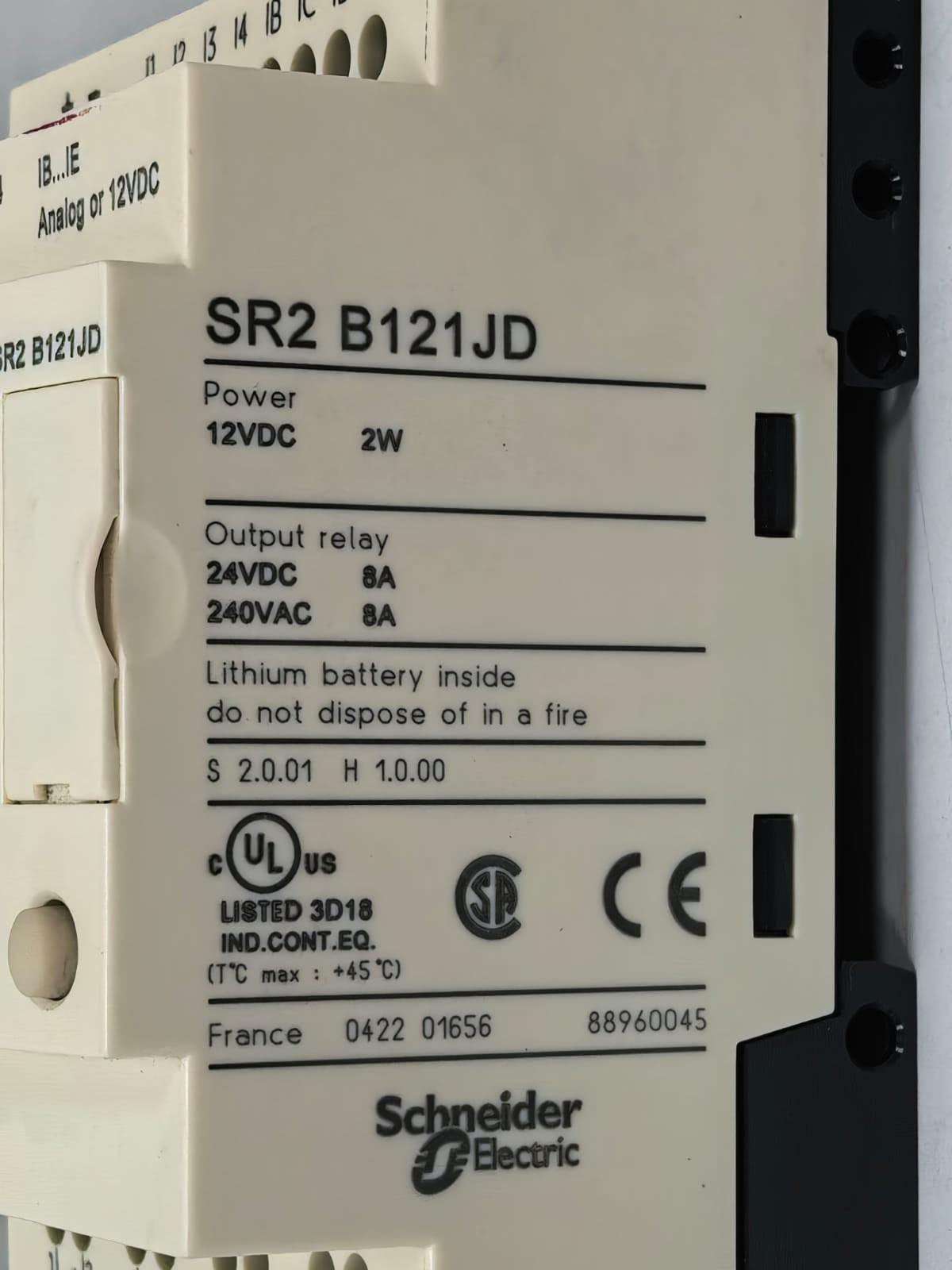 Telemecanique SR2 B121JD TELEMECANIQUE SR2 B121JD COMPACT SMART RELAY 4