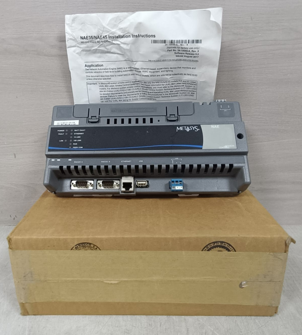 Johnson Controls MS-NAE4520-2 Johnson Controls MS-NAE4520-2 Metasys Network Automation Engine Control 1
