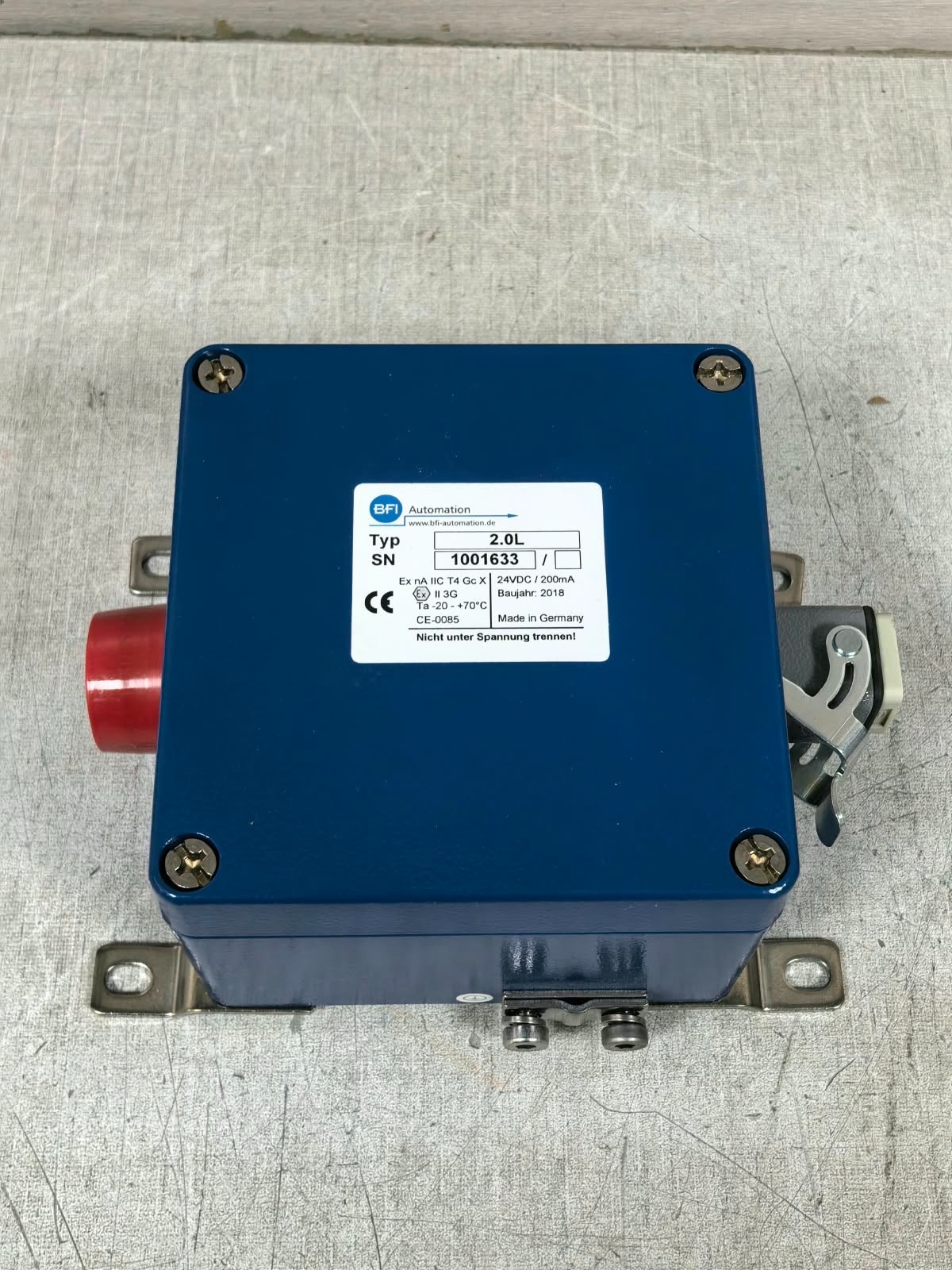 BFI AUTOMATION 2.0L BFI AUTOMATION 2.0L FLAME SCANNER FOR FIBER OPTIC CABLE 9