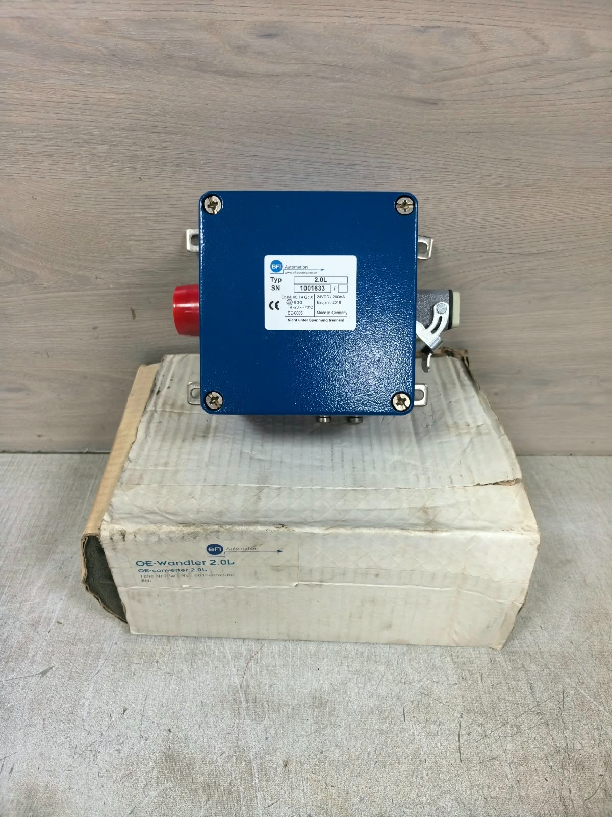 BFI AUTOMATION 2.0L BFI AUTOMATION 2.0L FLAME SCANNER FOR FIBER OPTIC CABLE 10