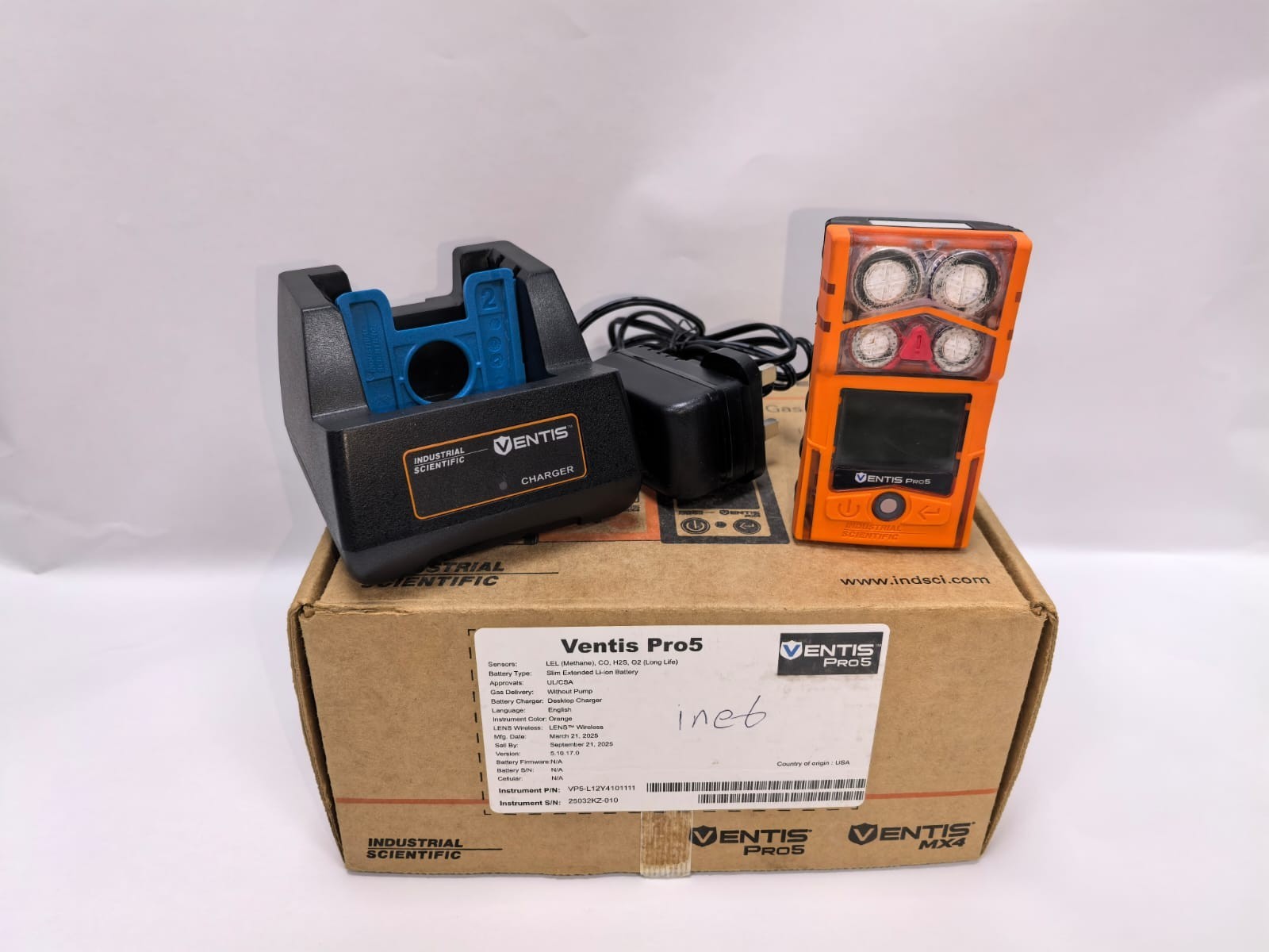 Industrial Scientific PRO5 INDUSTRIAL SCIENTIFIC VENTIS PRO5 GAS MONITOR 2