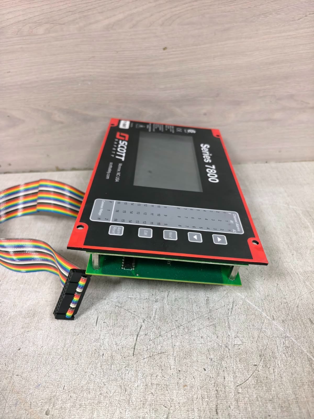 Scott Safety SERIES 7800 SCOTT SAFETY SERIES 7800 16-CHANNEL AREA MONITOR CONTROL PANRL 110-120V 7