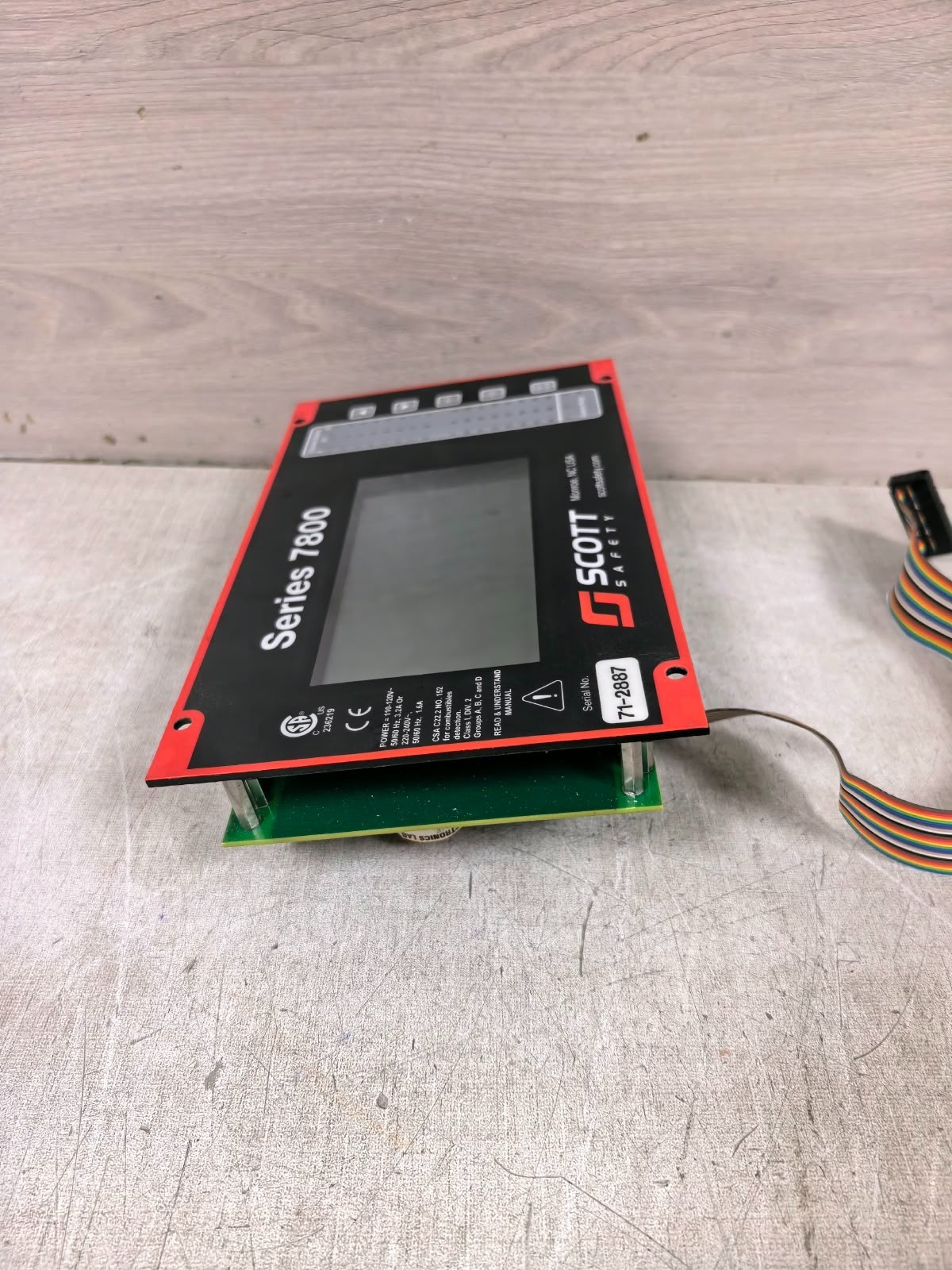 Scott Safety SERIES 7800 SCOTT SAFETY SERIES 7800 16-CHANNEL AREA MONITOR CONTROL PANRL 110-120V 8