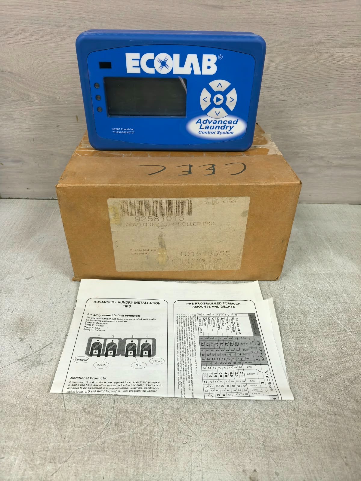 ECOLAB 92682020 ECOLAB 92682020 ADVANCED LAUNDRY CONTROL SYSTEM 9-28VDC 1