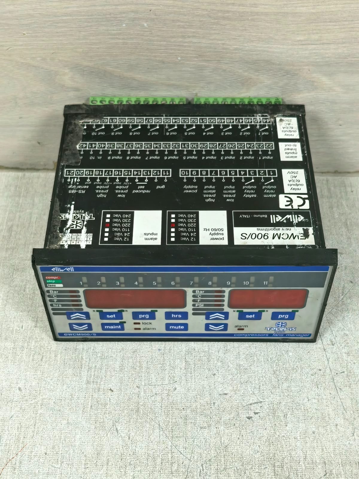 ELIWELL TELEVIS EWCM900/S ELIWELL TELEVIS EWCM900/S COMPRESSORS FAN MANAGER 250V 8