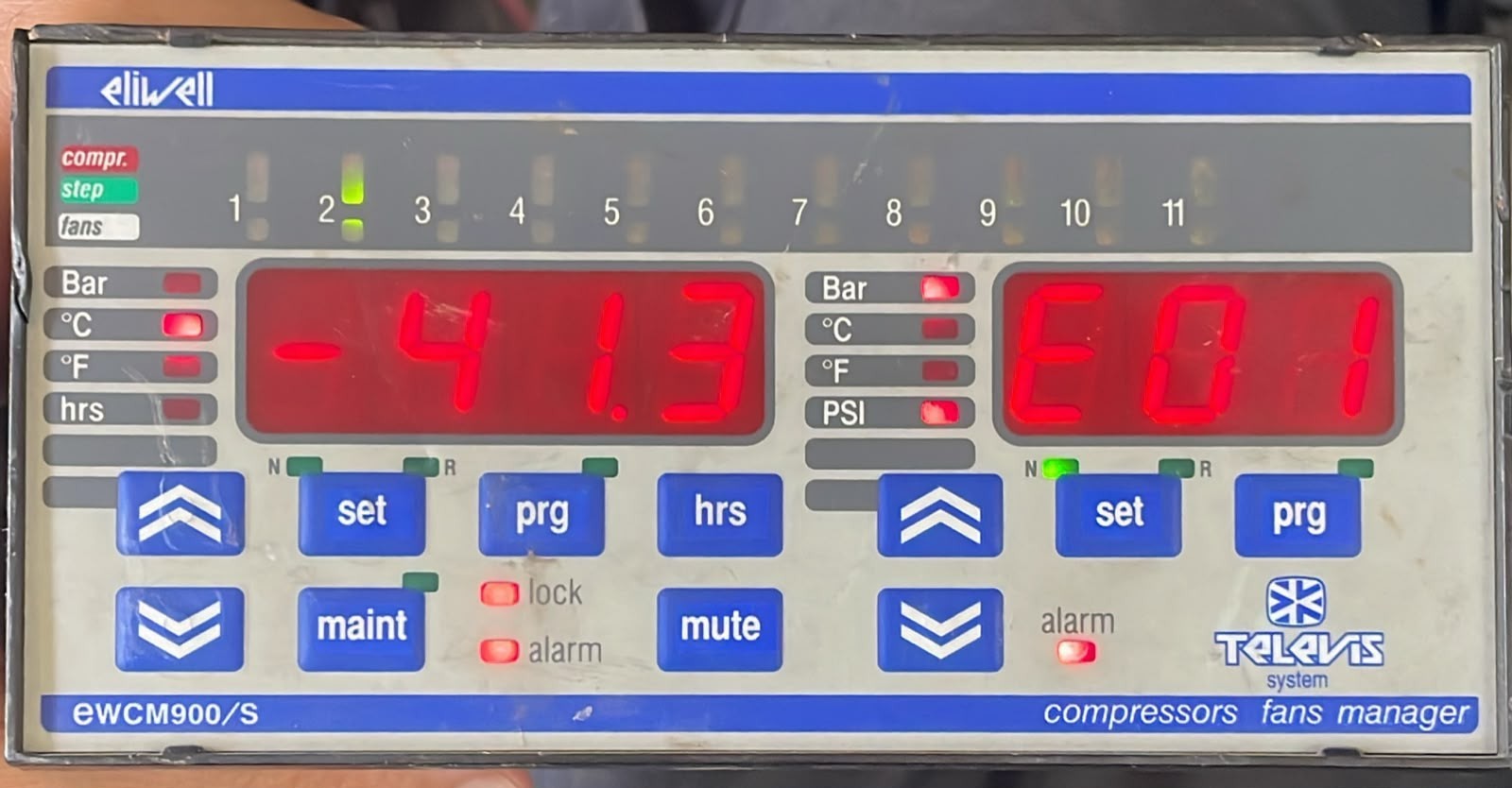 ELIWELL TELEVIS EWCM900/S ELIWELL TELEVIS EWCM900/S COMPRESSORS FAN MANAGER 250V 1