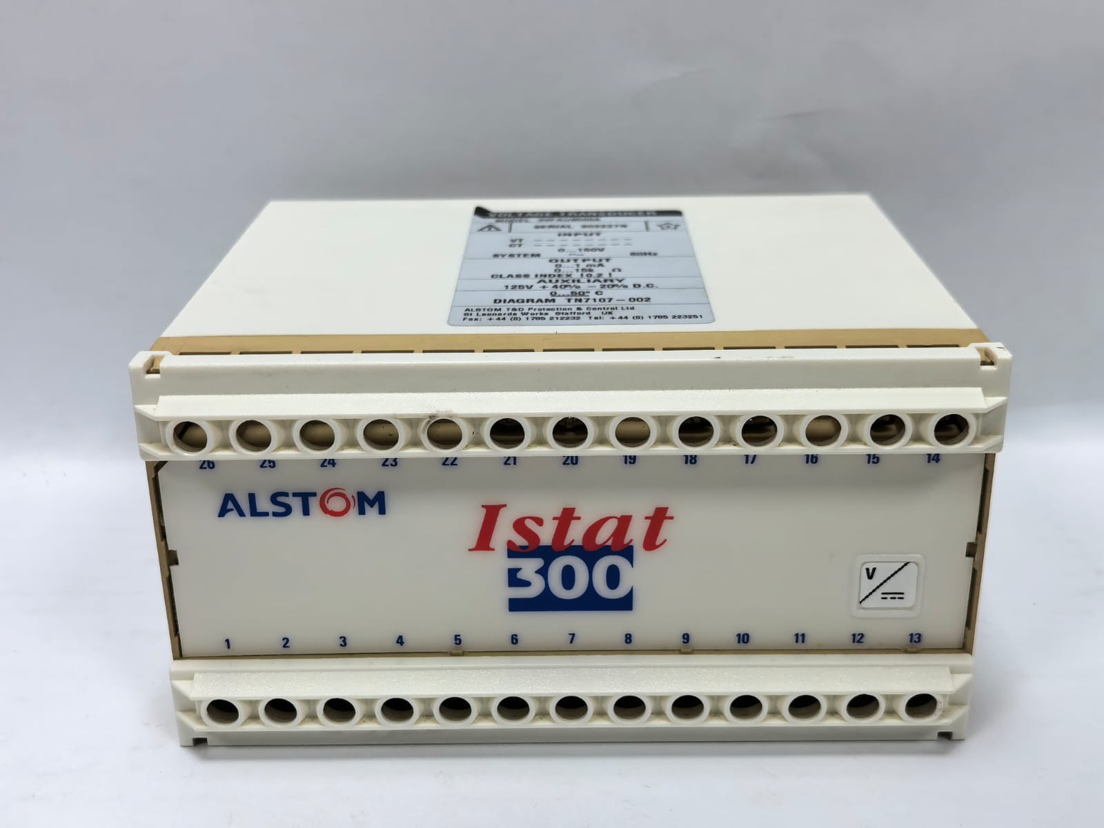 ALSTOM 3VFAU6500A ALSTOM ISTAT 300 VOLTAGE TRANSDUCER 3VFAU6500A 2