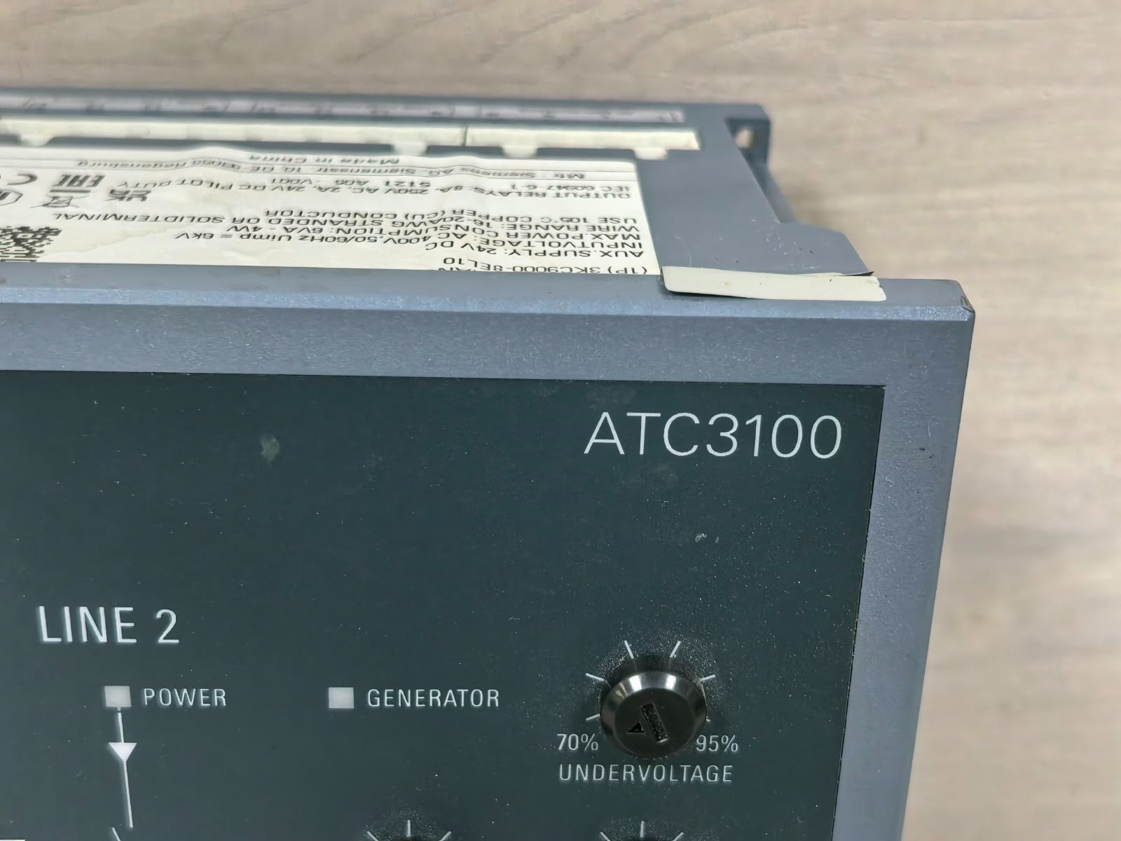Siemens ATC3100/ 3KC ATC3100 SIEMENS ATC3100/ 3KC ATC3100 TRANSFER CONTROL DEVICE DC24V 3