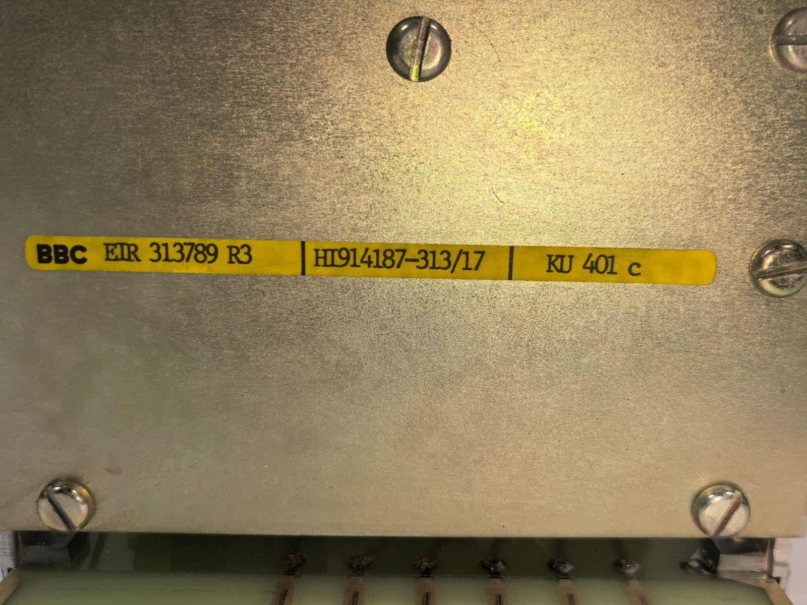 BBC EIR 313789 R3 BBC KU 401C POWER SUPPLY MODULE EIR 313789 R3 3