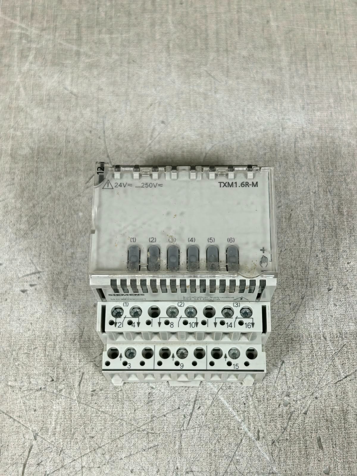 Siemens TXM1.6R-M SIEMENS TXM1.6R-M 6 CHANNEL OUTPUT MODULE 24V 4
