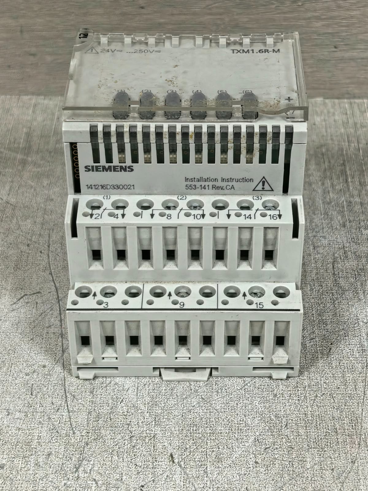 Siemens TXM1.6R-M SIEMENS TXM1.6R-M 6 CHANNEL OUTPUT MODULE 24V 5