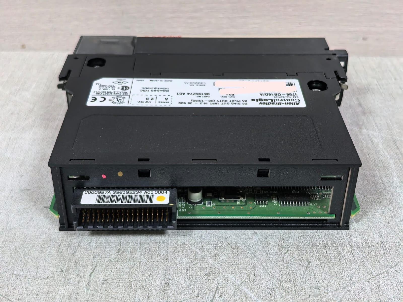 Allen-Bradley 96195274 A01 ALLEN-BRADLEY 1756-OB16D/A 96195274 A01 CONTROLLOGIX DC DIAG INPUT 19.2-30VDC 10