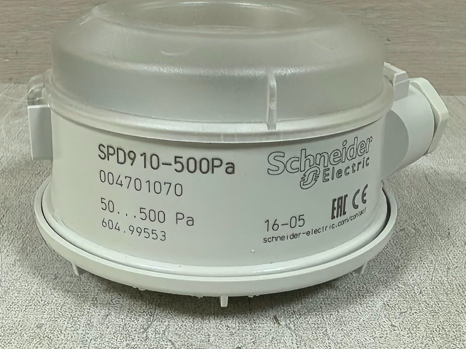 Schneider Electric SPD910-500/ SPD910-500PA 004701070 SCHNEIDER SPD910-500/ SPD910-500Pa 004701070 DIFFERENTIAL AIR PRESSURE SWITCH 3