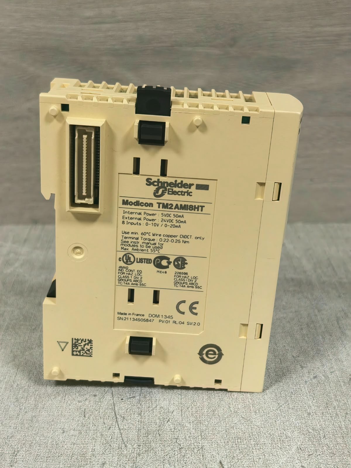 Schneider Electric TM2AMI8HT SCHNEIDER ELECTRIC TM2AMI8HT MODICON 8 INPUTS ANALOG INPUT MODULE 24VDC 7