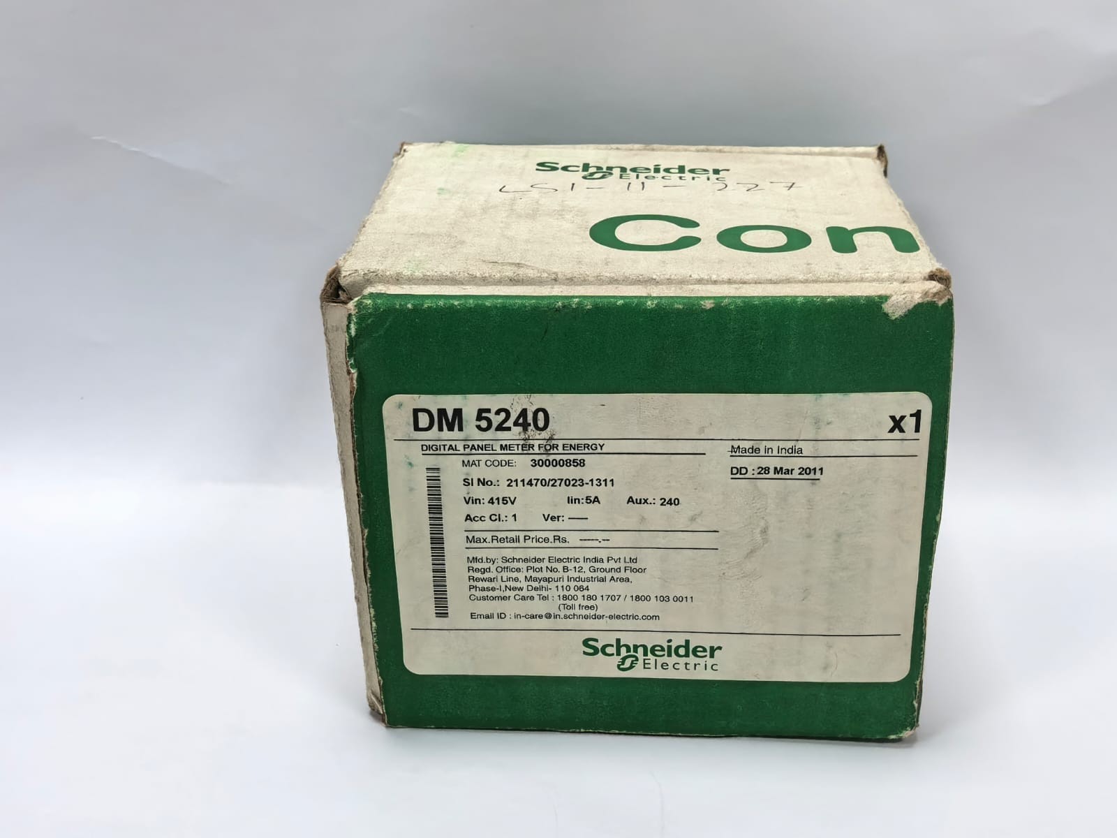 Schneider Electric DM5240 SCHNEIDER ELECTRIC CONZERV DM5240 DIGITAL PANEL METER FOR ENERGY 10