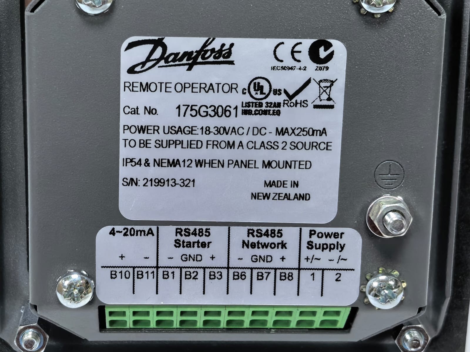 Danfoss 175G3061 DANFOSS 175G3061 REMOTE OPERATOR 3