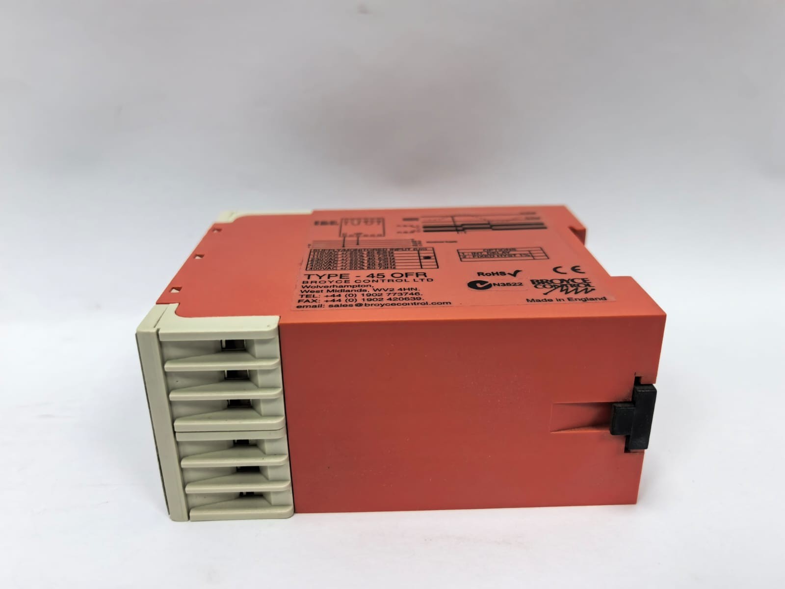 BROYCE CONTROL 45 OFR BROYCE CONTROL 45 OFR OVER FREQUENCY RELAY 6