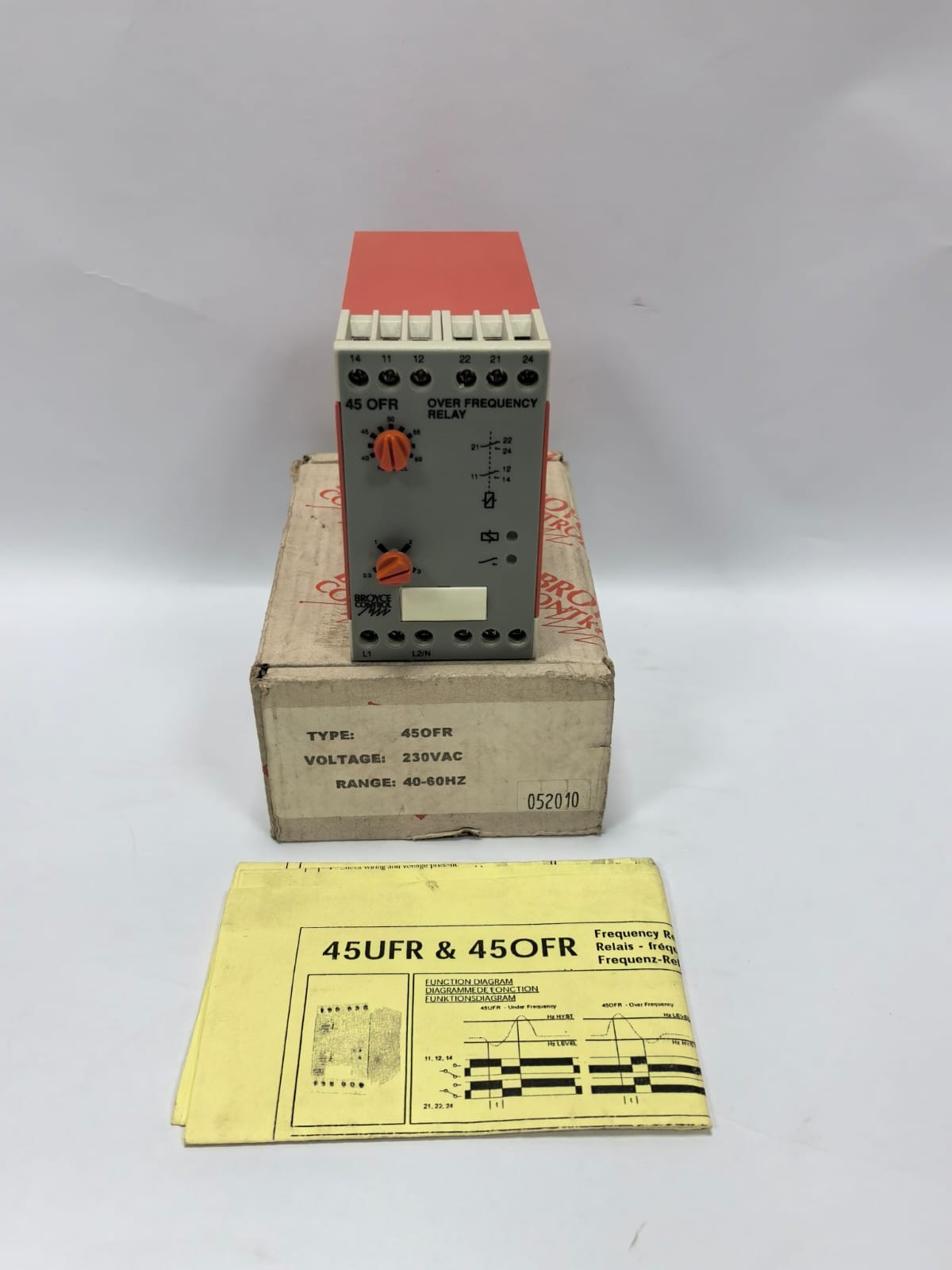 BROYCE CONTROL 45 OFR BROYCE CONTROL 45 OFR OVER FREQUENCY RELAY 1