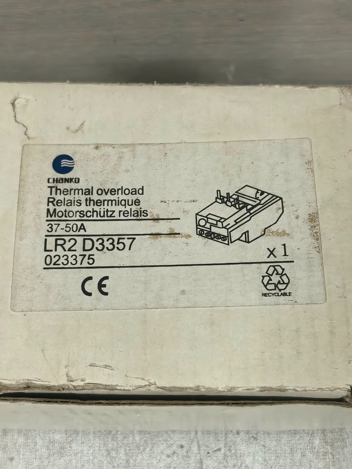 CHANKO LR2D33 LR2 D3357 CHANKO LR2D33 LR2 D3357 THERMAL OVERLOAD 9