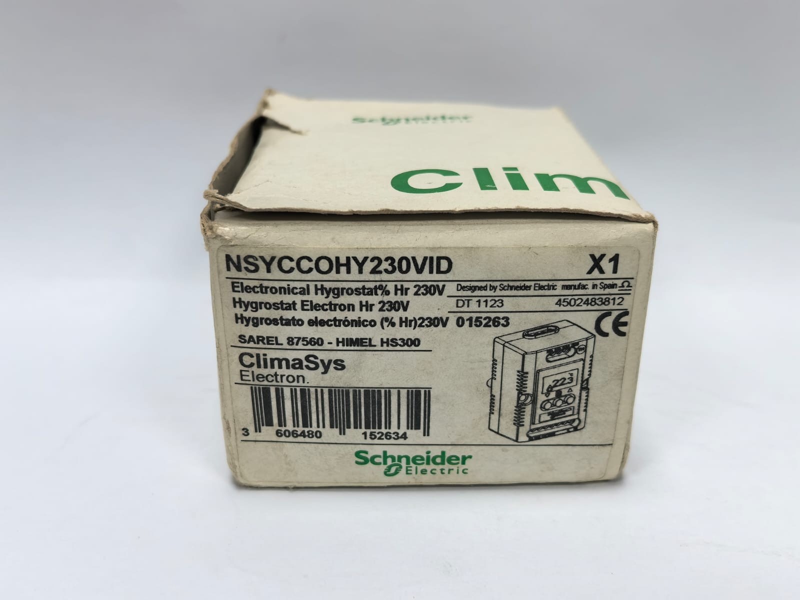 Schneider Electric NSYCCOHY230VID SCHNEIDER ELECTRIC NSYCCOHY230VID CLIMASYS ELECTRONICAL HYGROSTAT 9