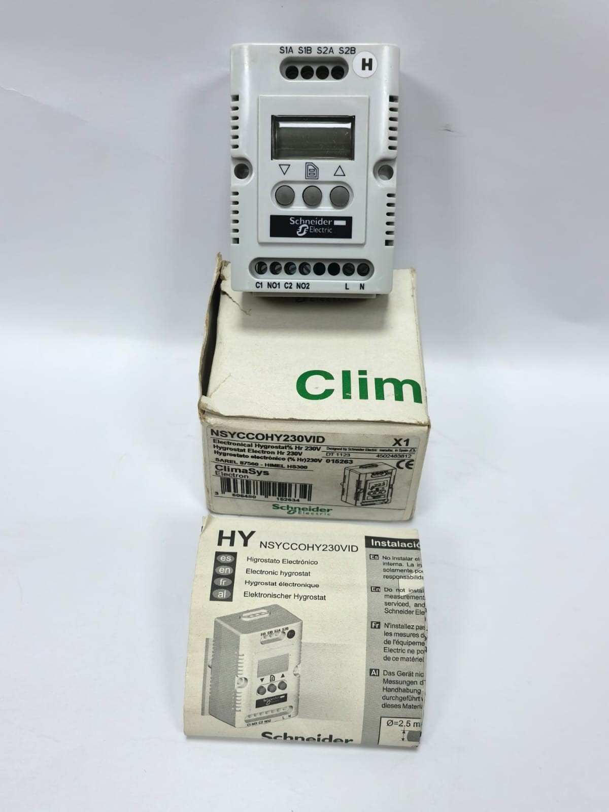 Schneider Electric NSYCCOHY230VID SCHNEIDER ELECTRIC NSYCCOHY230VID CLIMASYS ELECTRONICAL HYGROSTAT 1