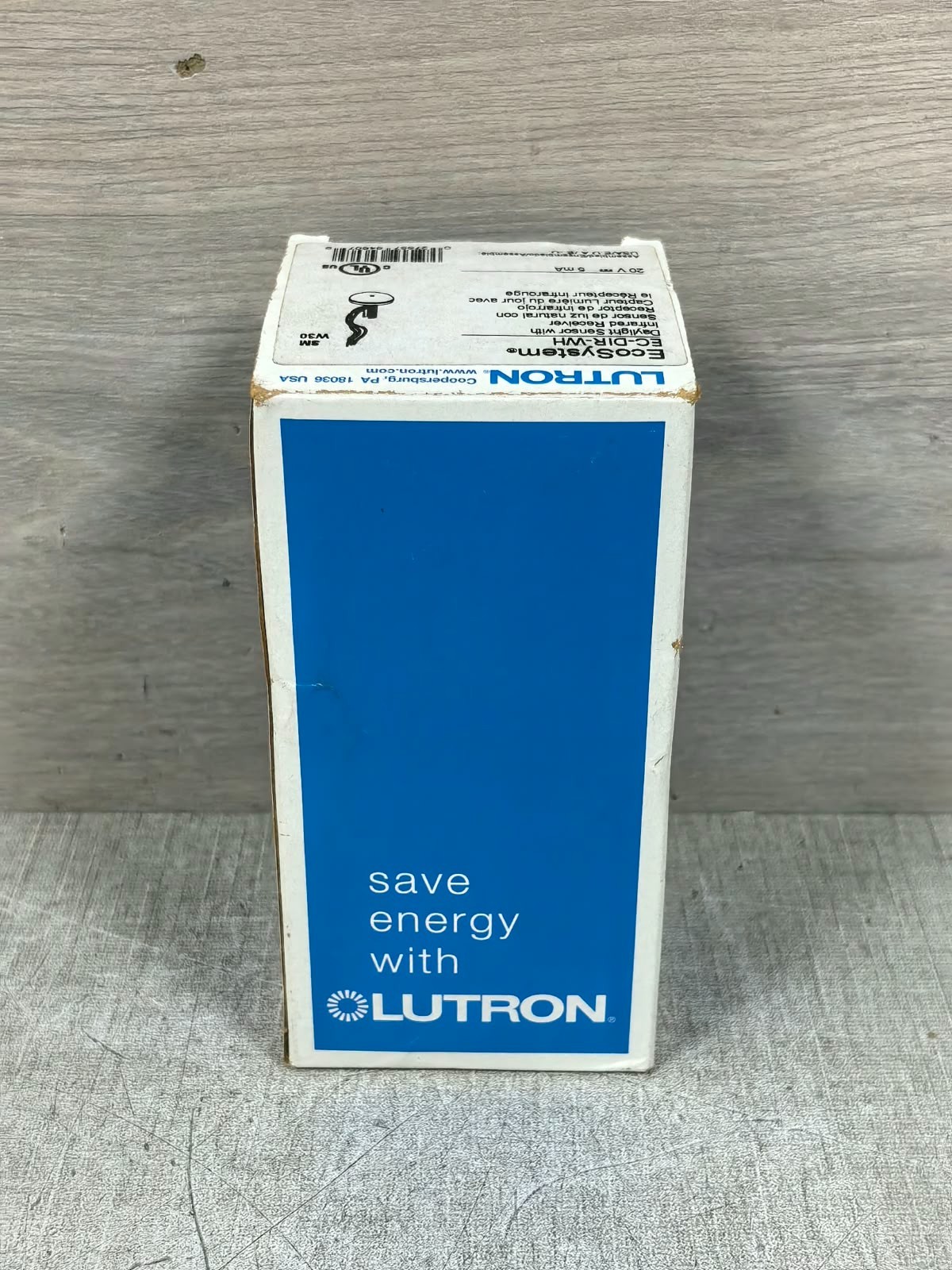 Lutron EC-DIR-WH LUTRON EC-DIR-WH DAYLIGHT SENSOR WITH INFRARED RECIEVER 20V 2