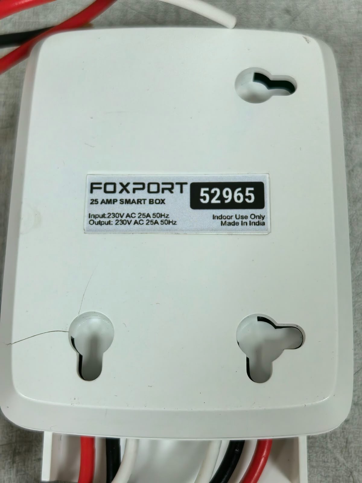 FOXPORT 25 AMP FOXPORT 25 AMP SMART BOX/PLUG 6