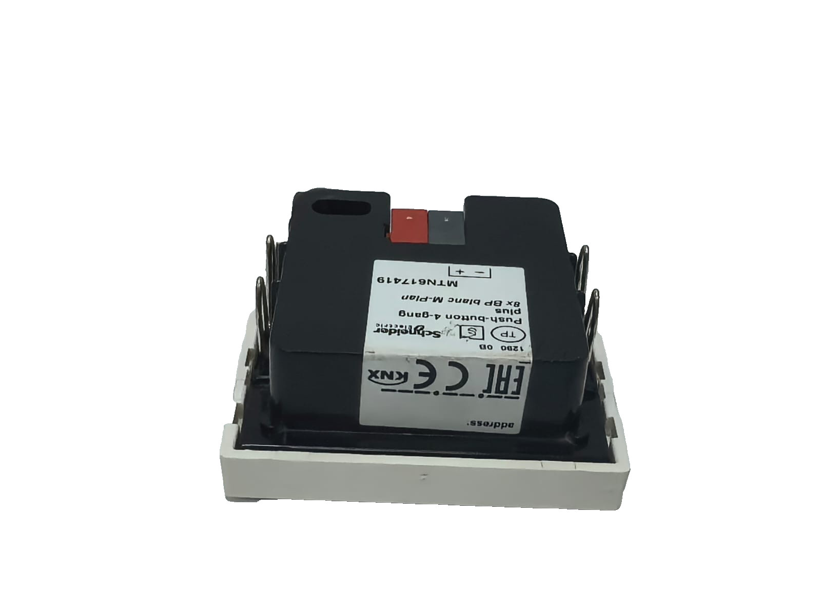 Schneider Electric MTN617419 SCHNEIDER ELECTRIC MTN617419 PUSH-BUTOON,4-GANG PLUS POLAR SYSTEM M 4