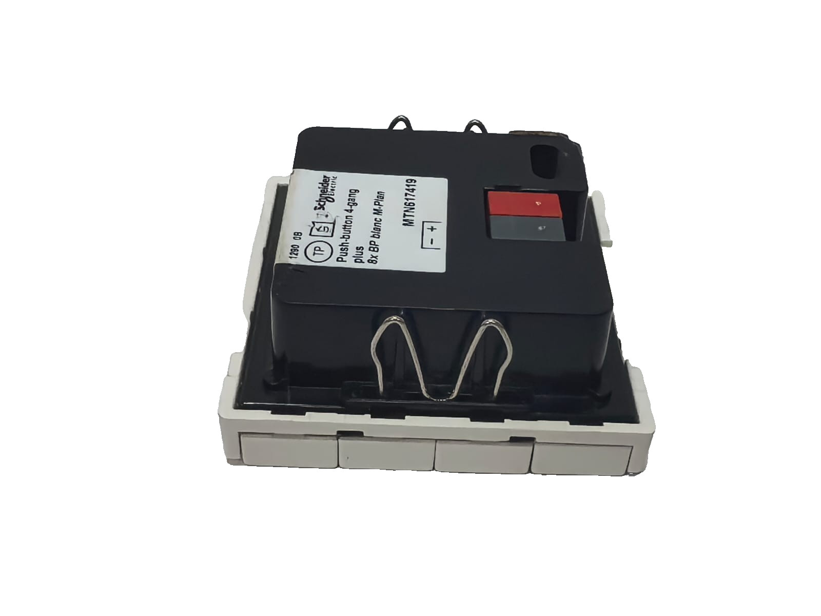 Schneider Electric MTN617419 SCHNEIDER ELECTRIC MTN617419 PUSH-BUTOON,4-GANG PLUS POLAR SYSTEM M 5