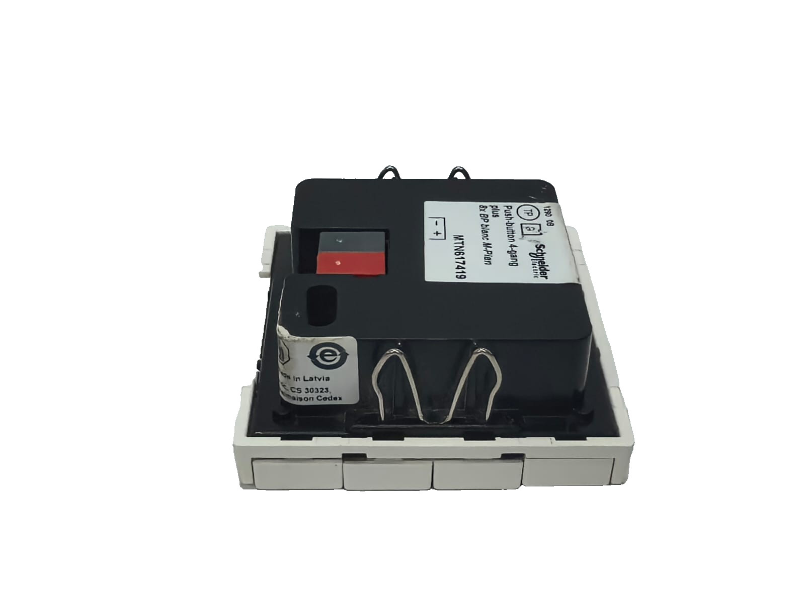 Schneider Electric MTN617419 SCHNEIDER ELECTRIC MTN617419 PUSH-BUTOON,4-GANG PLUS POLAR SYSTEM M 7