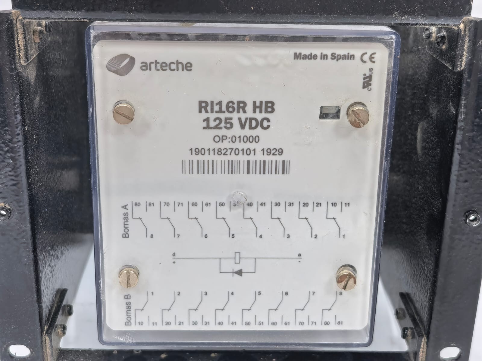 ARTECHE RI16R HB ARTECHE RI16R HB TRIP RELAY 125 VDC 2