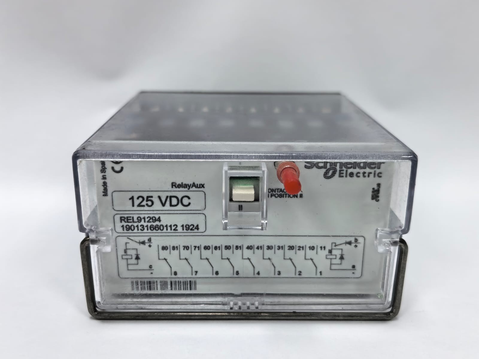 Schneider Electric REL91294 SCHNEIDER ELECTRIC REL91294 RELAY AUX 125 VDC 1