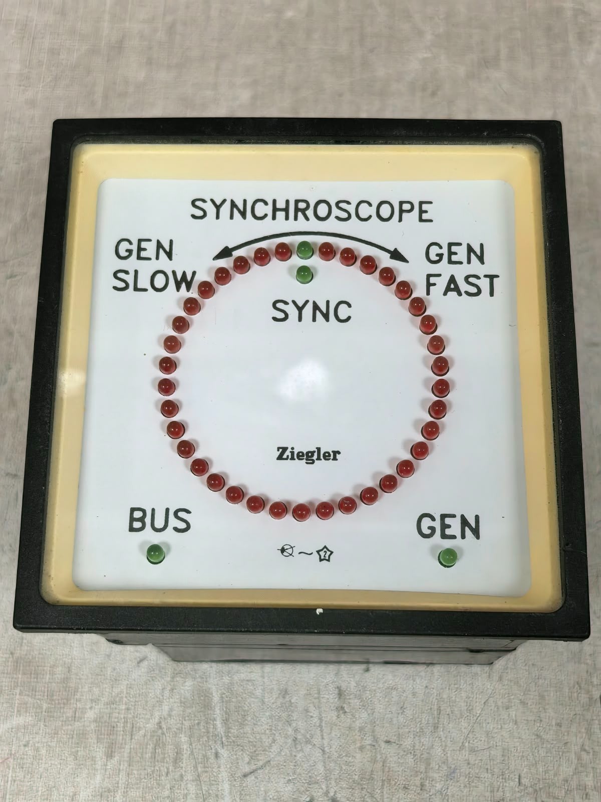 ZIEGLER SQ96 ZIEGLER SQ96 ANALOG / ELECTRONIC PANEL MOUNT-SYNCHROSCOPE 415V 2