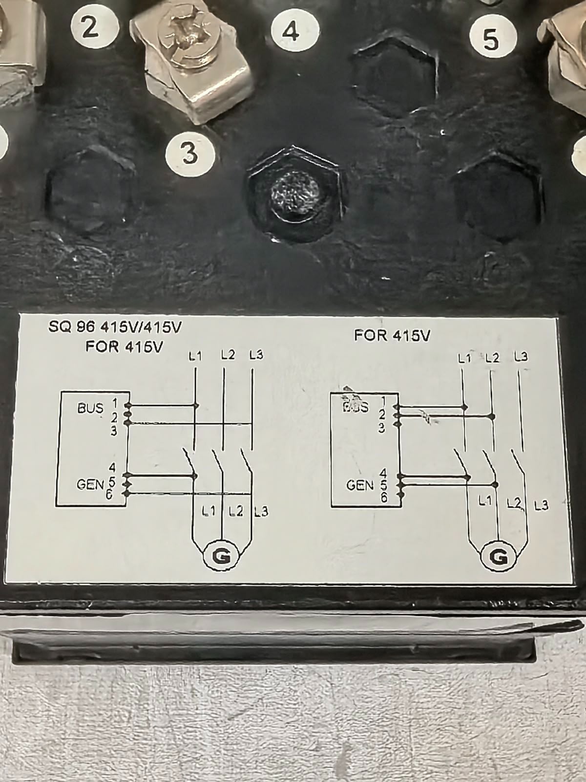 ZIEGLER SQ96 ZIEGLER SQ96 ANALOG / ELECTRONIC PANEL MOUNT-SYNCHROSCOPE 415V 8