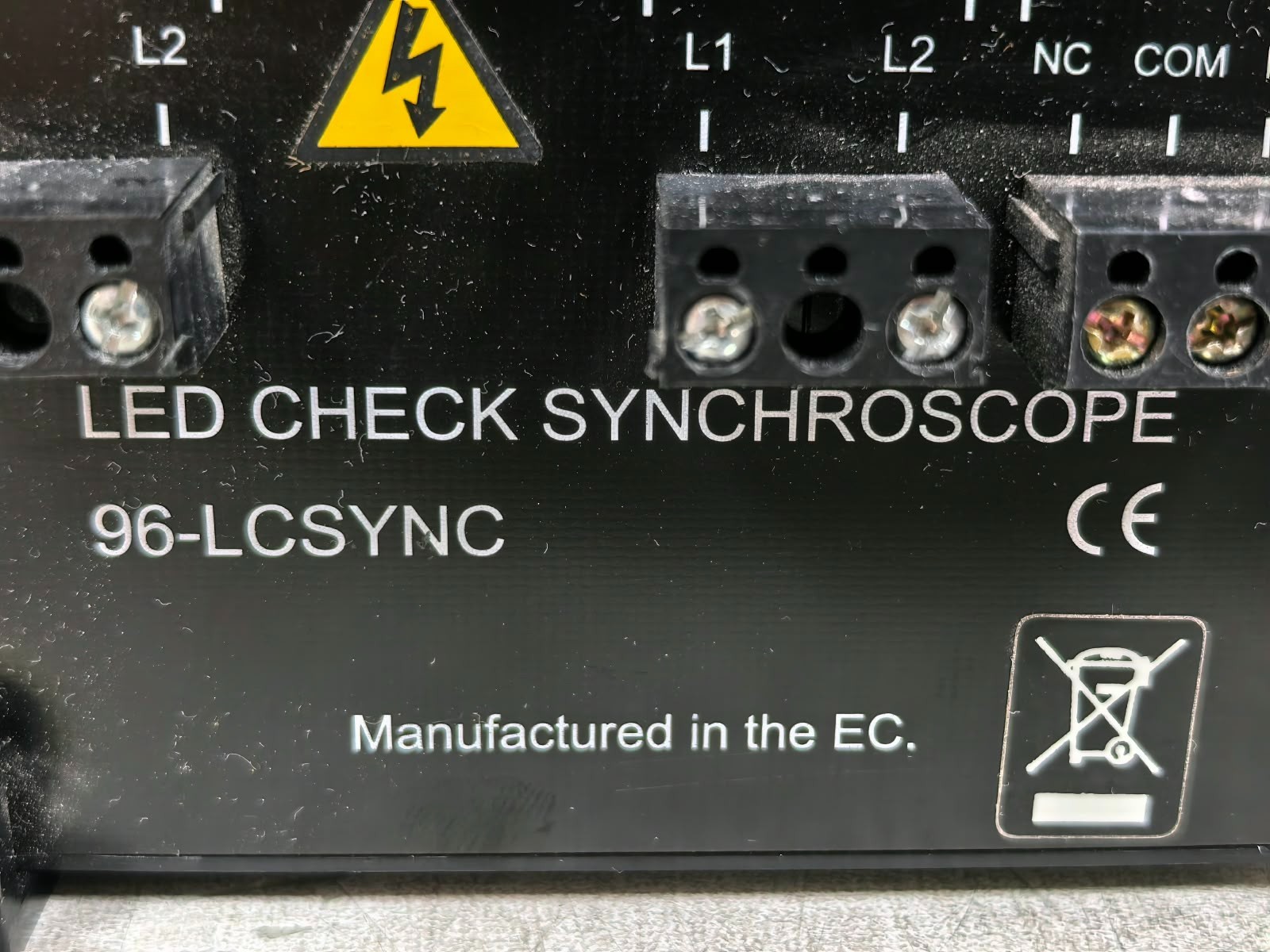 96-LCSYNC LED CHECK SYNCHROSCOPE 96-LCSYNC 400V 50HZ 9