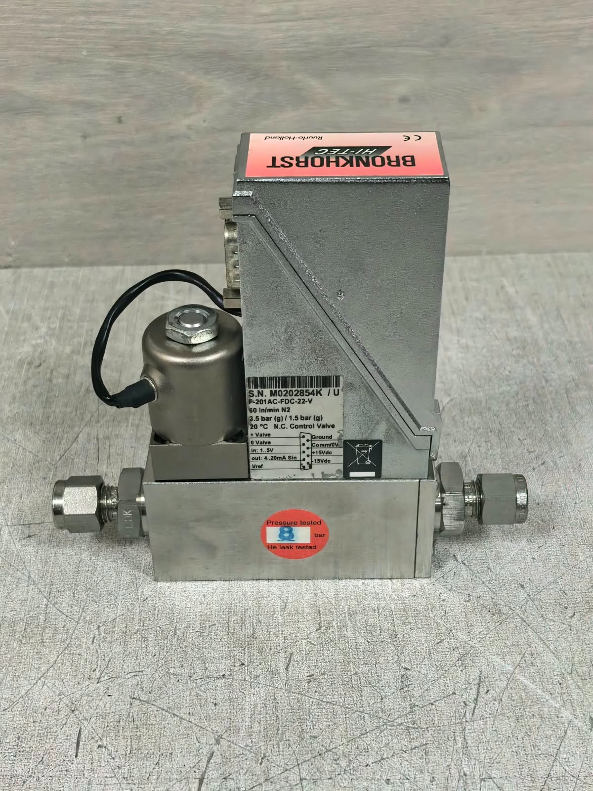 BRONKHORST EL-FLOW F-201AC-FDC-22-V BRONKHORST EL-FLOW F-201AC-FDC-22-V MASS FLOW/ METER/CONTROLLER 7