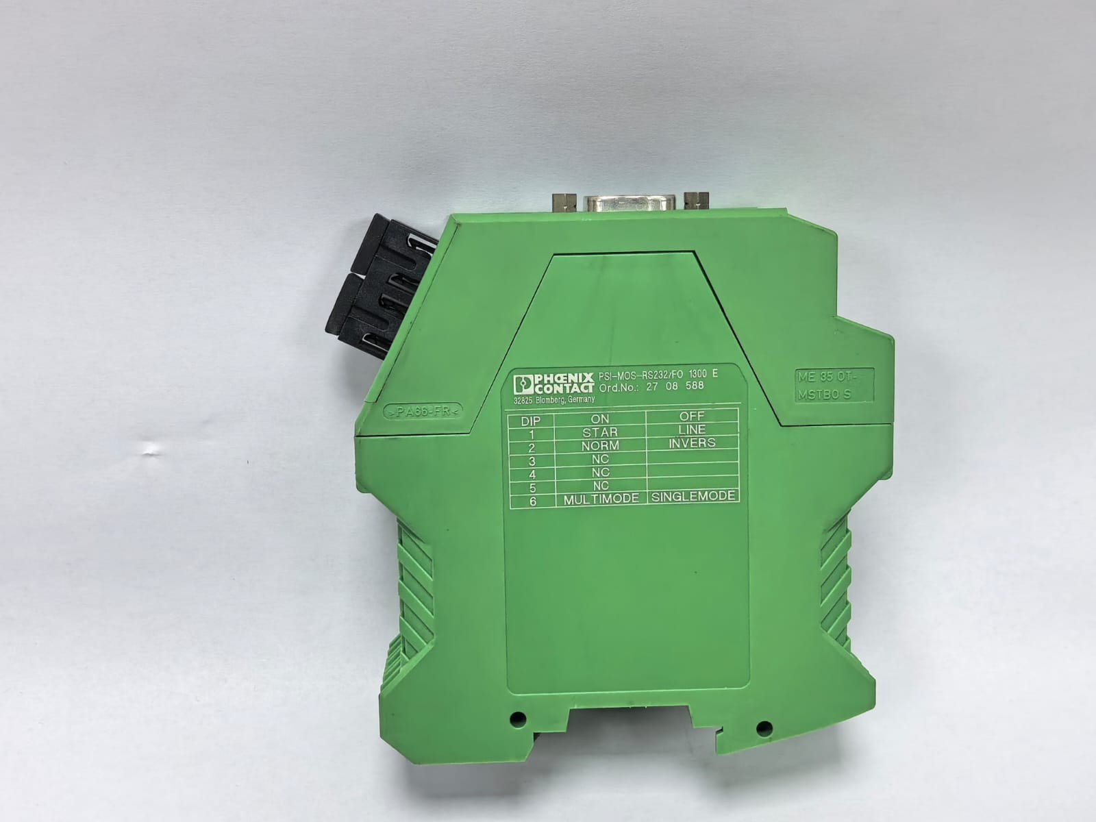 Phoenix Contact 2708588 PHOENIX CONTACT PSI-MOS-RS232/FO 1300 E FIBER OPTIC CONVERTER 2708588 6