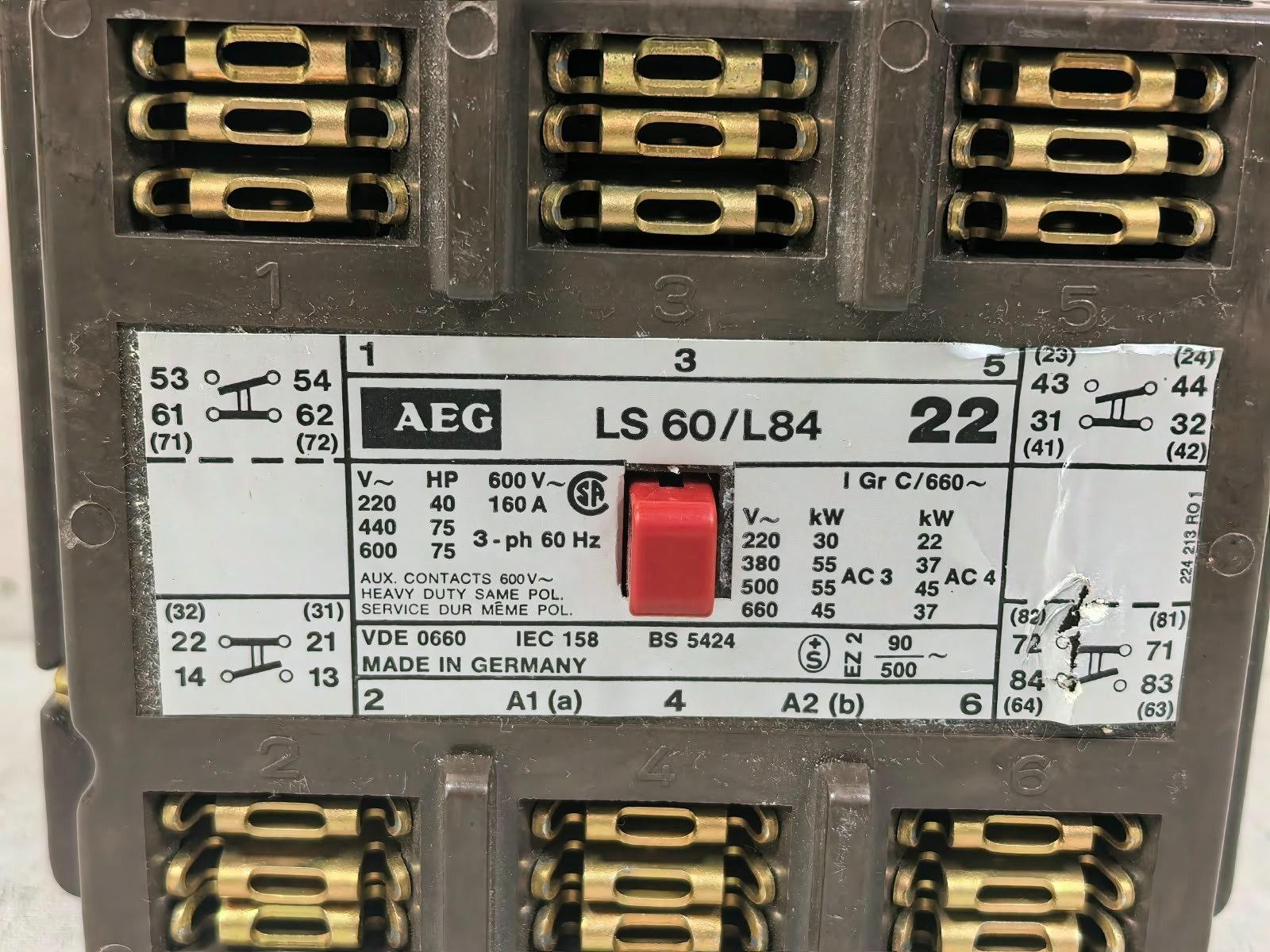 AEG LS 60/L84 AEG LS 60/L84 ELECTRICAL CONTACTOR 2