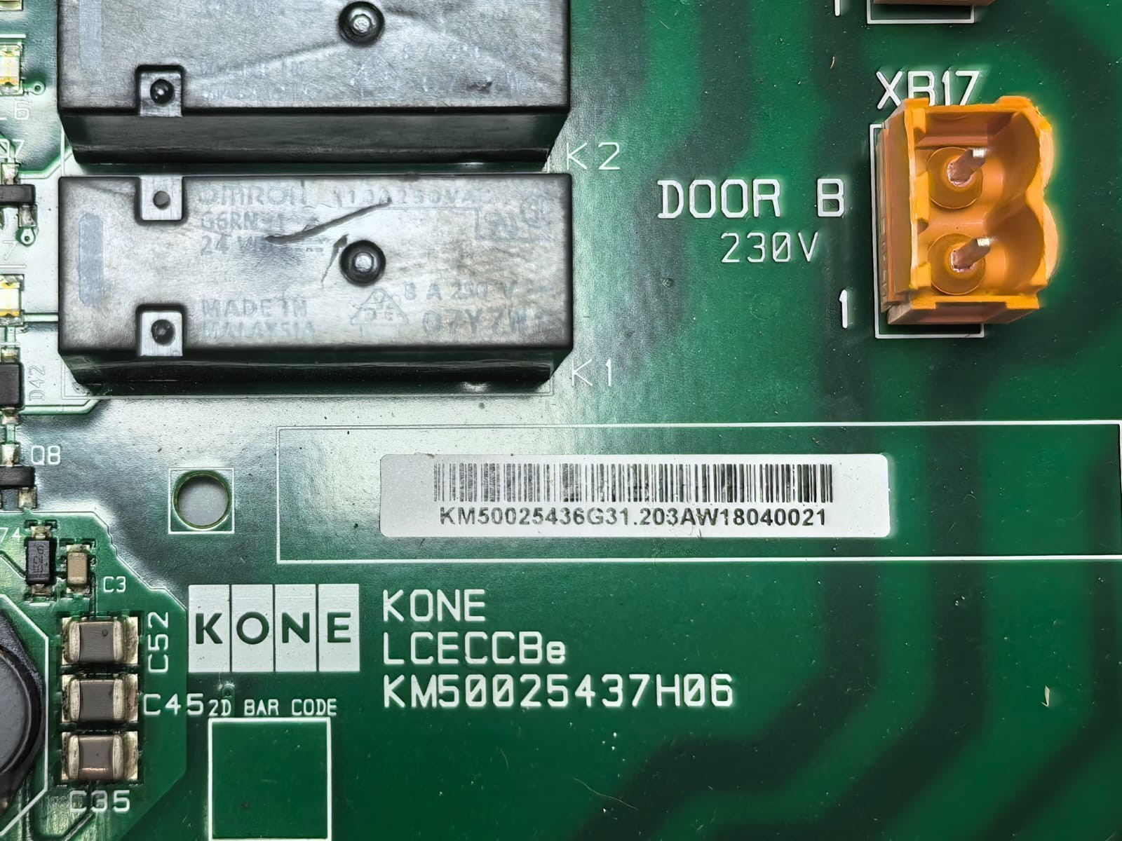 KONE KM50025437H06 KONE LCECCBE PCB BOARD KM50025437H06 2