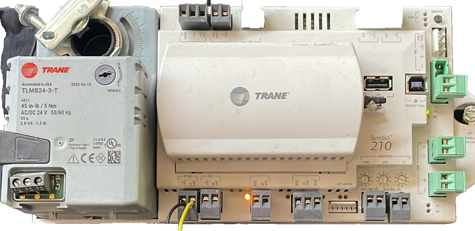 Trane BMSY210AAA0T000111 X136517744003 REV.C W/ TLMB24-3-T TRANE SYMBIO 210 BMSY210AAA0T000111 X136517744003 REV.C W/ TLMB24-3-T 1