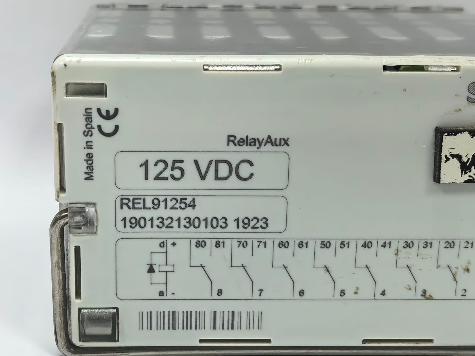 Schneider Electric REL91254 SCHNEIDER ELECTRIC REL91254 RELAY AUX 125 VDC INSTANTANEOUS FAST TRIP RELAY 2