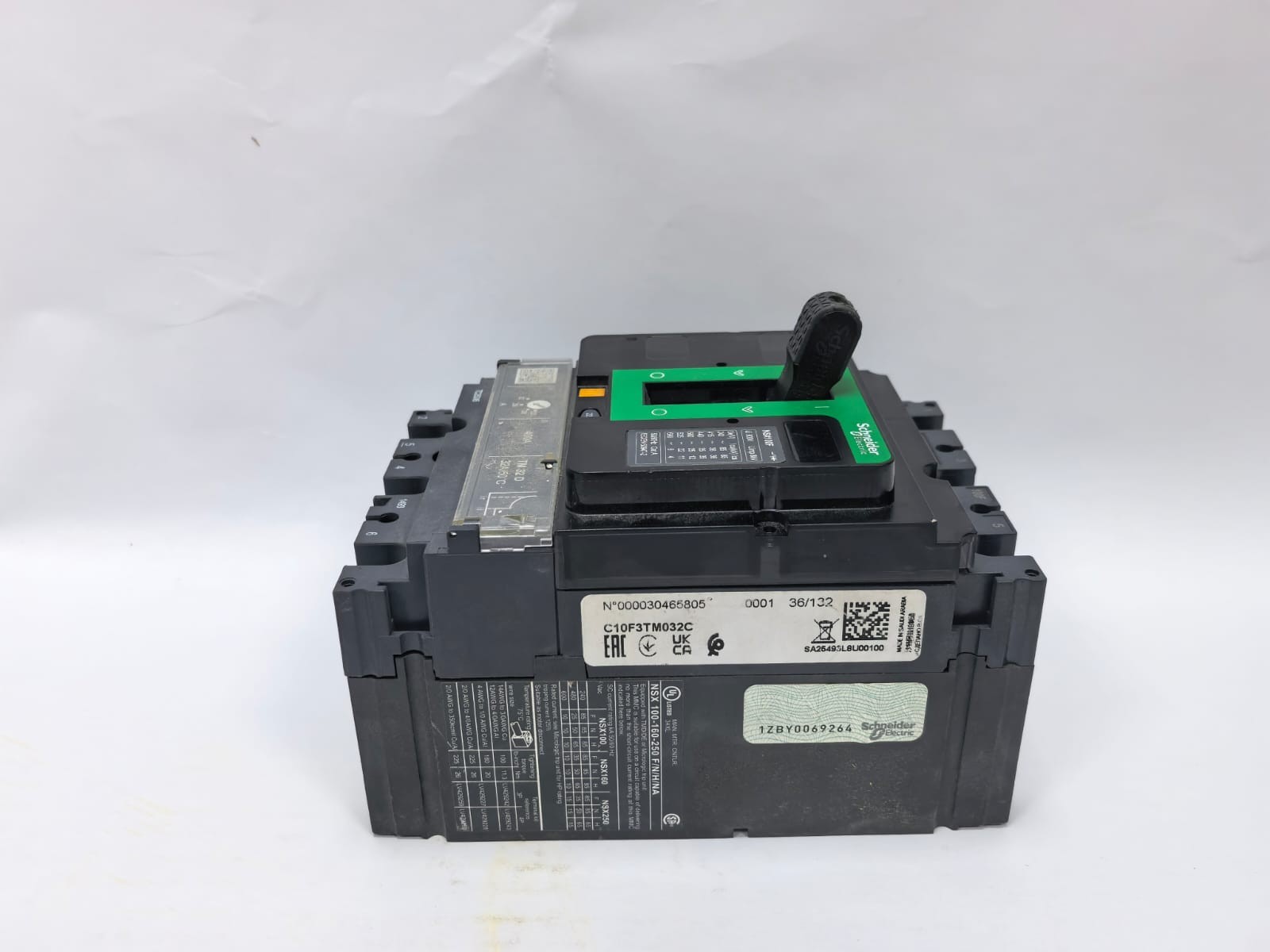 Schneider Electric NSX100F SCHNEIDER ELECTRIC NSX100F/NSX 100-160-250 F/N/H/NA CIRCUIT BREAKER 400A 8